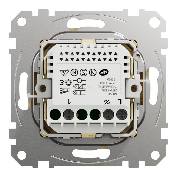 Универсальный поворотный LED димер RC/RL 5-200 Вт Береза ​​Sedna Elements (SDD180502)