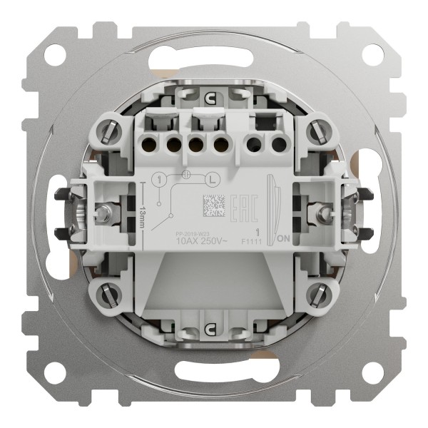 Картковий вимикач 10А, бежевий, Sedna Design & Elements (SDD112121)