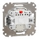 Двухклавишный выключатель с подсветкой Белый Sedna Design (SDD111105L)