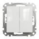 Двухклавишный переключатель белый Sedna Design (SDD111108) 