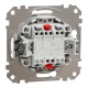 Кнопочный двухклавишный выключатель 10A, белый, Sedna Design & Elements (SDD111118)