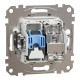 Розетка RJ45 категорія 6 UTP -TV Білий Sedna Design (SDD111469T)
