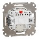 Двухклавишный выключатель с подсветкой Бежевый Sedna Design (SDD112105L)
