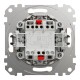 Одноклавишный перекрестный переключатель с подсветкой Sedna Design, бежевый (SDD112107L)