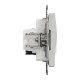 Розетка телекоммуникационная RJ45+RJ11 6UTP, алюминий, Sedna Design & Elements (SDD113468)