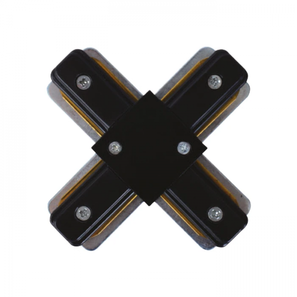 З’єднувач шинопровода Х-образний 220-240V чорний (096-001-0003-021)