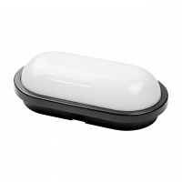 Світлодіодний світильник вологозахищений AYDOS-15 15W IP65 6400К чорний (400-012-125)