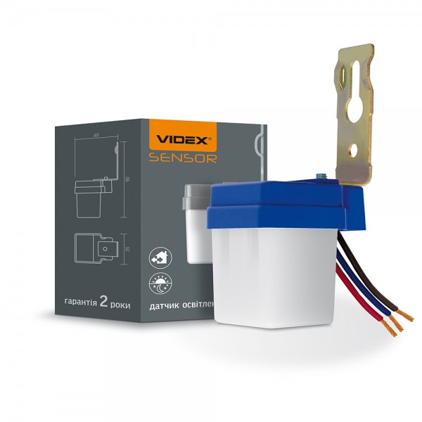 Датчик освещенности VIDEX VL-SN01 6A 220V фотометрический (VL-SN01)