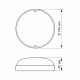 LED светильник IP65 круглый VIDEX 9W 5000K белый (VL-BHR-095PW)