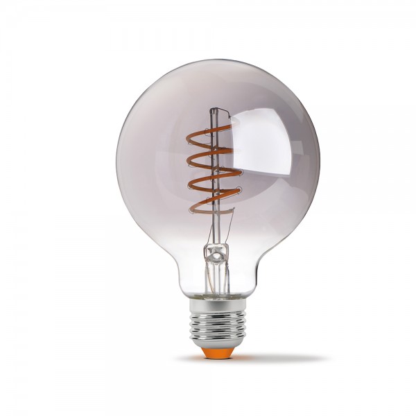 Светодиодная лампа VIDEX Filament G95FGD 4W E27 2100K димерная графит (VL-G95FGD-04272)