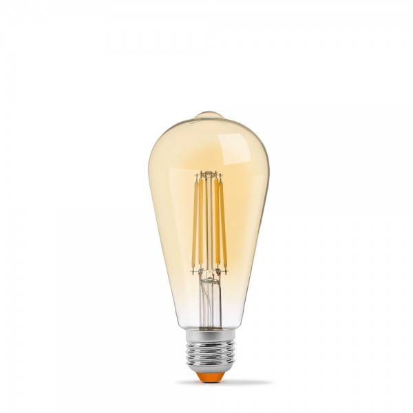 LED лампа VIDEX Filament ST64FAD 6W E27 2200K дімерна бронза (VL-ST64FAD-06272)