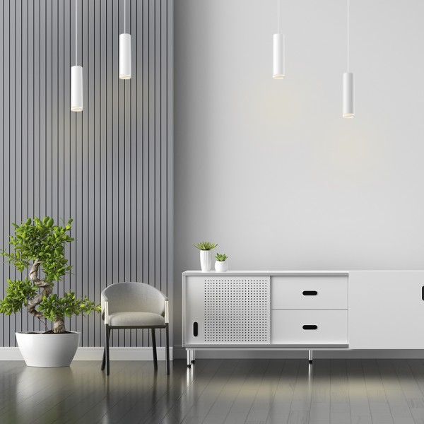 Светильник VIDEX под лампу GU10 SPF05D подвесной белый (VL-SPF05D-W) 26837