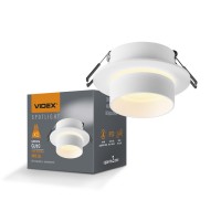 Світильник VIDEX під лампу GU10 врізний Круглий Білий (VL-SPF11R-W) 27149