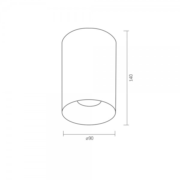 Светильник VIDEX под лампу GU10 накладной Черный (VL-SPF14A-B) 27155