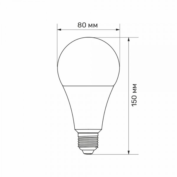 LED лампа TITANUM A80 18W E27 4100K (TLA8018274)