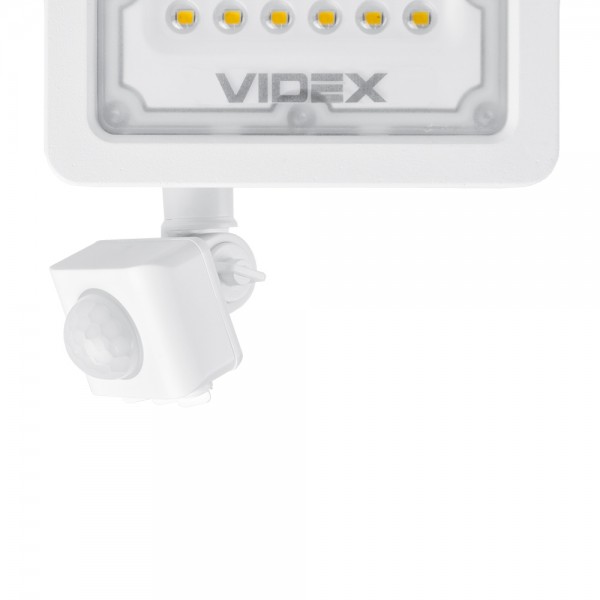 LED прожектор VIDEX F2e 10W 5000K з датчиком руху та освітленості (VL-F2e105W-S)