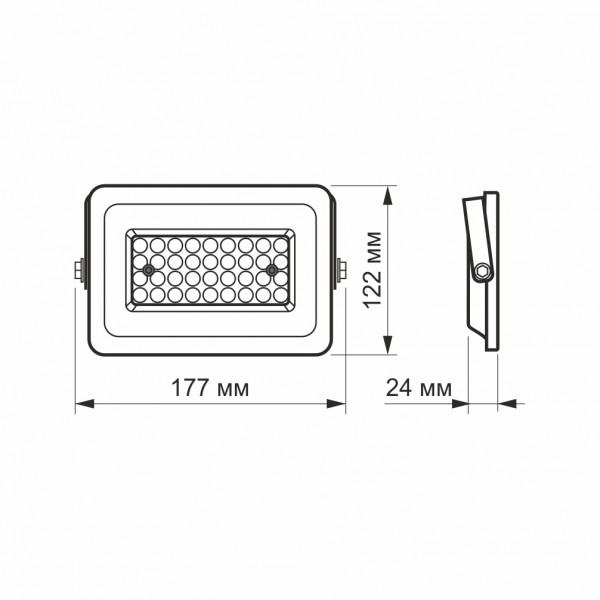 Светодиодный прожектор VIDEX F2e 30W 5000K (VL-F2e-305W)