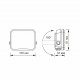 Светодиодный прожектор VIDEX F3 20W 5000K 220V Black (VLE-F3-0205B)