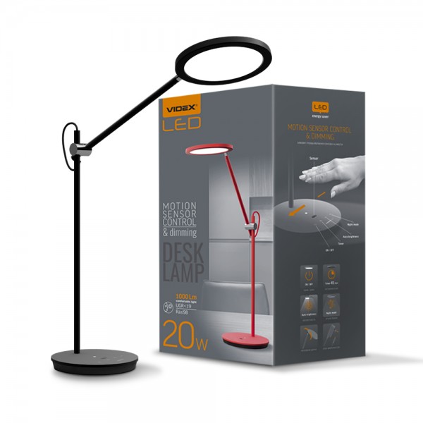 LED лампа настольная VIDEX VL-TF15B 20W 4100K (VL-TF15B)